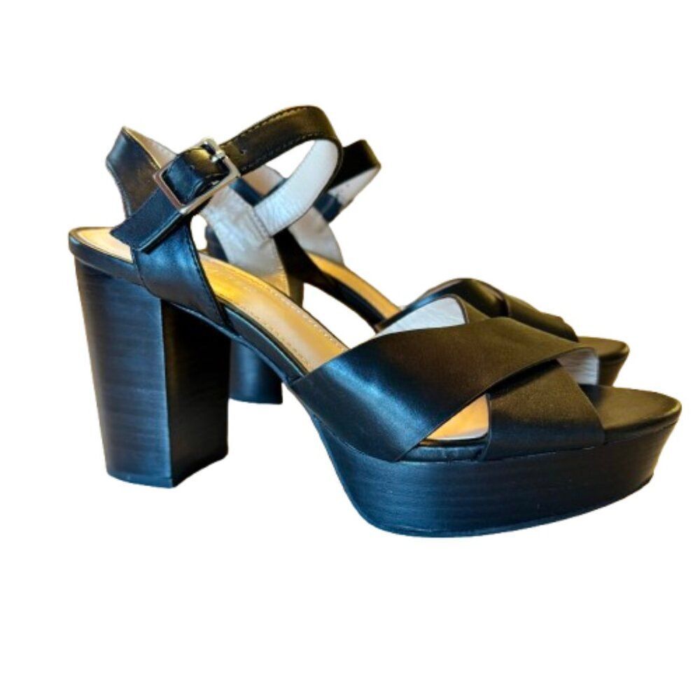 The Limited Frangelica Platform Sandal Heels Womens Size 9M Black Y2K Chic